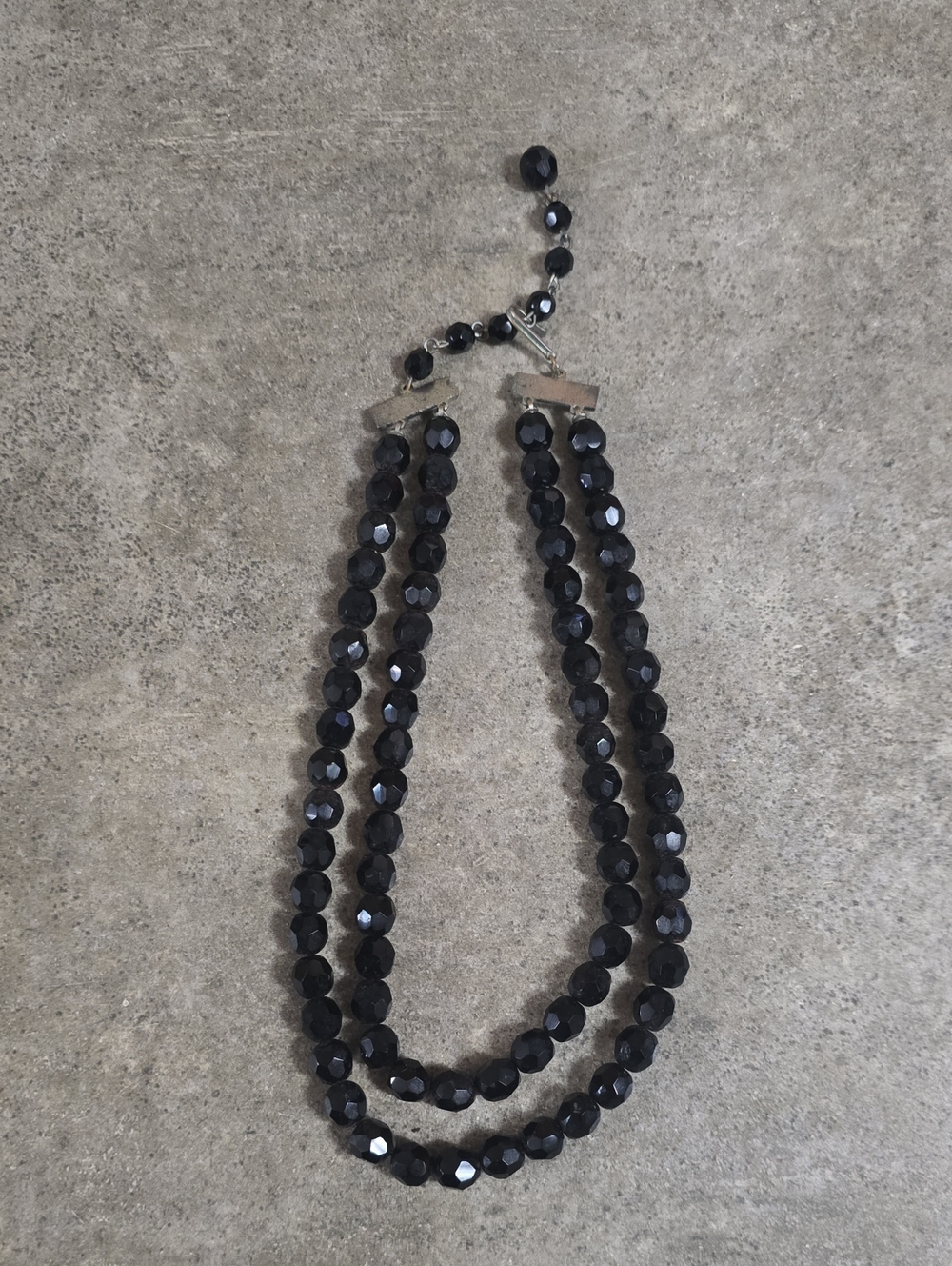 Black Beaded Statement Necklace - Women Jewelry Choker